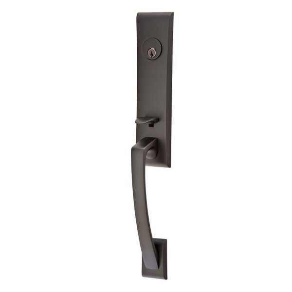 Flat Black Handleset 4825CKUS19, EMTEK, Mfr# 4825CKUS19
